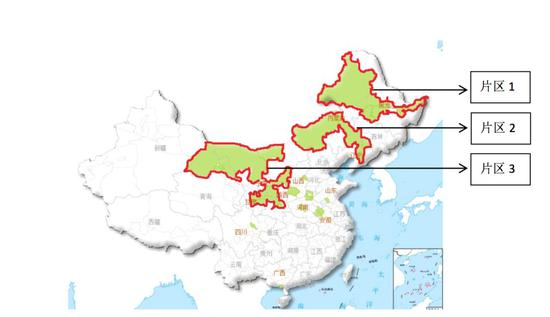 地下水超标水源地所在城市全国分布状况。（点击查看大图）