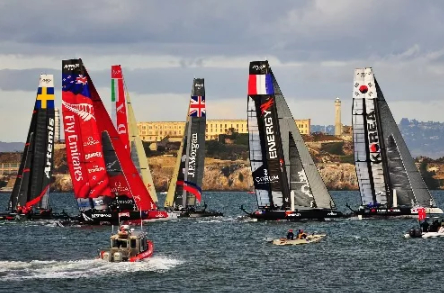 （图为2012年的美洲杯帆船赛旧金山站。刘艺霖|新华社）