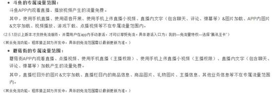 联通和腾讯合作推出的大王卡专属流量部分适用范围