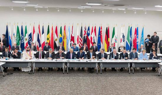 G20各国领导人参加数字经济特别会议 图自：法新社