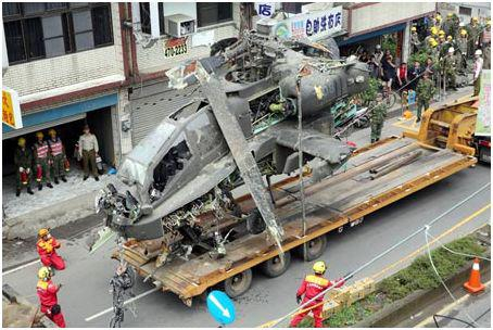 2014年4月25日，台军“阿帕奇”直升机坠毁。