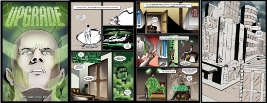 科幻漫画《升级》封面及内页