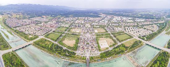 2018年4月4日，新北川鸟瞰图。