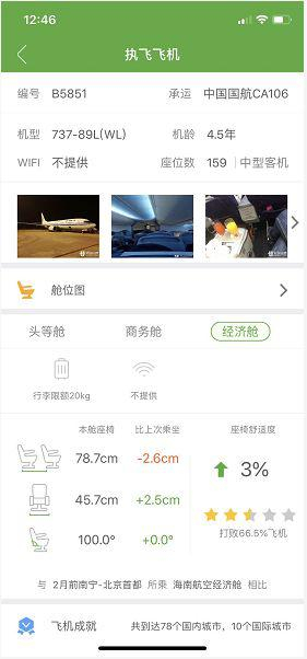 图片：截图自航旅纵横app