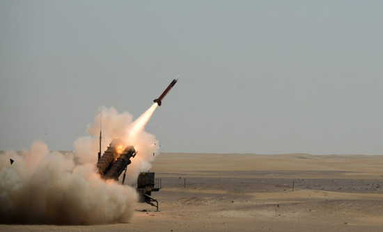 沙特的“爱国者”系列导弹对于伊朗的弹道导弹有很高的拦截率 图源：社交媒体