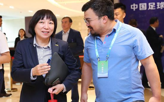 孙雯在足代会现场。图/Osports