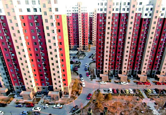 西北旺镇唐家岭村民回迁后的新家园。 （西北旺镇委宣传部供图）