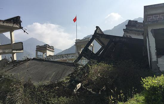 漩口中学遗址，现今向游人开放。