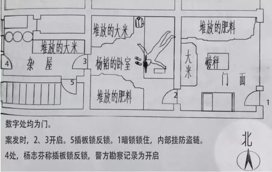 ▷案发现场示意图