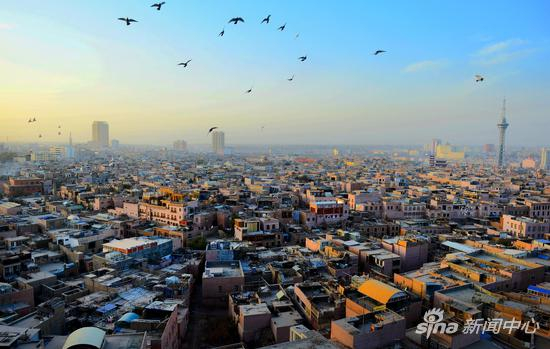 喀什噶尔老城区。