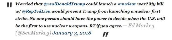 图为参议员埃德·马基发布的推文