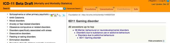 图片来源：WHO《国际疾病分类》草案