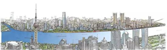 北外滩核心区规划手绘图