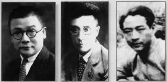 李克农、钱壮飞、胡底（从左至右）