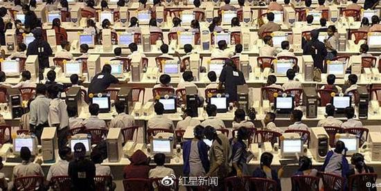 印度国内有无数电话客服承包公司 资料图据Pinterest
