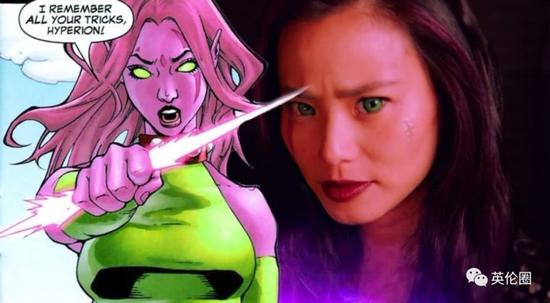 　　杰米·钟在《天赋异禀》中饰演了变种人“闪烁”，也就是范冰冰在《X战警：未来昔日》中塑造的同一个角色。（图片来自Comic Book）