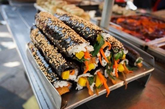 韩国紫菜包饭（图：recordchina）