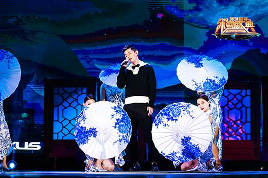 张继科北京卫视2018跨年晚会录制现场