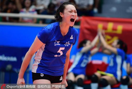 惠若琪代表江苏拿到全运冠军。Osports 资料图