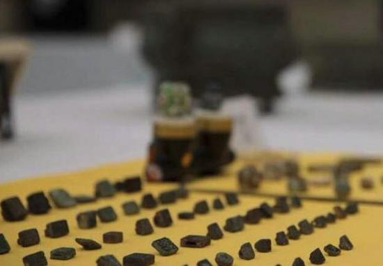 被查获的部分文物 &nbsp;法制晚报 图