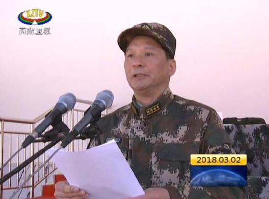 陈冬大校 西藏卫视《西藏新闻联播》截图