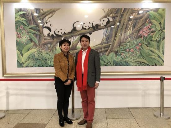 联合国NGO国际关爱组织副主席龚庭玉与刘中合影