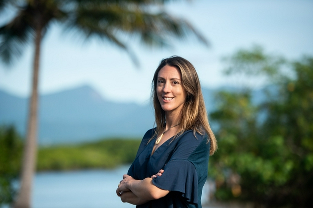 海洋科学家、2019年劳力士雄才伟略大奖得主爱玛·甘普（Emma Camp）致力于保护澳大利亚大堡礁的珊瑚礁。©Rolex/Franck Gazzola