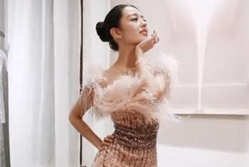 吉娜试婚纱秀蚂蚁腰