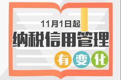 关于11月1日起纳税信用管理新变化的科普