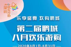 “第二届鹏城八月欢乐游购”今日开启 280余场落地活动