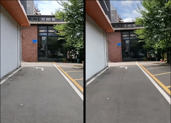 （左：OPPO Reno4 SE，右：其他手机）