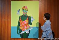 组图:实拍“脸基尼”油画绘就青岛“特色”印象