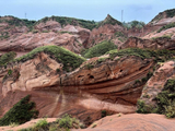 [转载]【陕西靖边】波浪谷景区地心丹霞的水力侵蚀