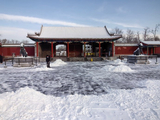 雪中的圆明园