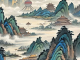 青绿水墨，多彩中国
