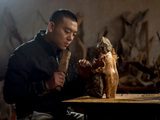【转载】他的眼睛就是尺！原来木雕也能这么卷！