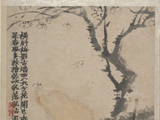 题清-金农《横斜梅影图》