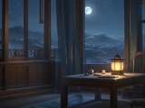 《一帘幽梦伴夜深》