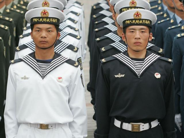 中国海軍ベルト 新品】中国人民解放軍・海軍・士兵常服・水兵・夏服