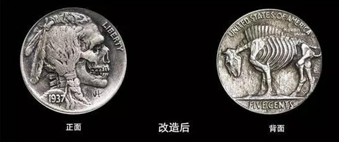 雕刻艺术如何把一枚五美分硬币变价值几十万人民 币