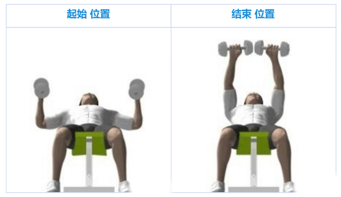 旋转上斜哑铃卧推:强壮胸部