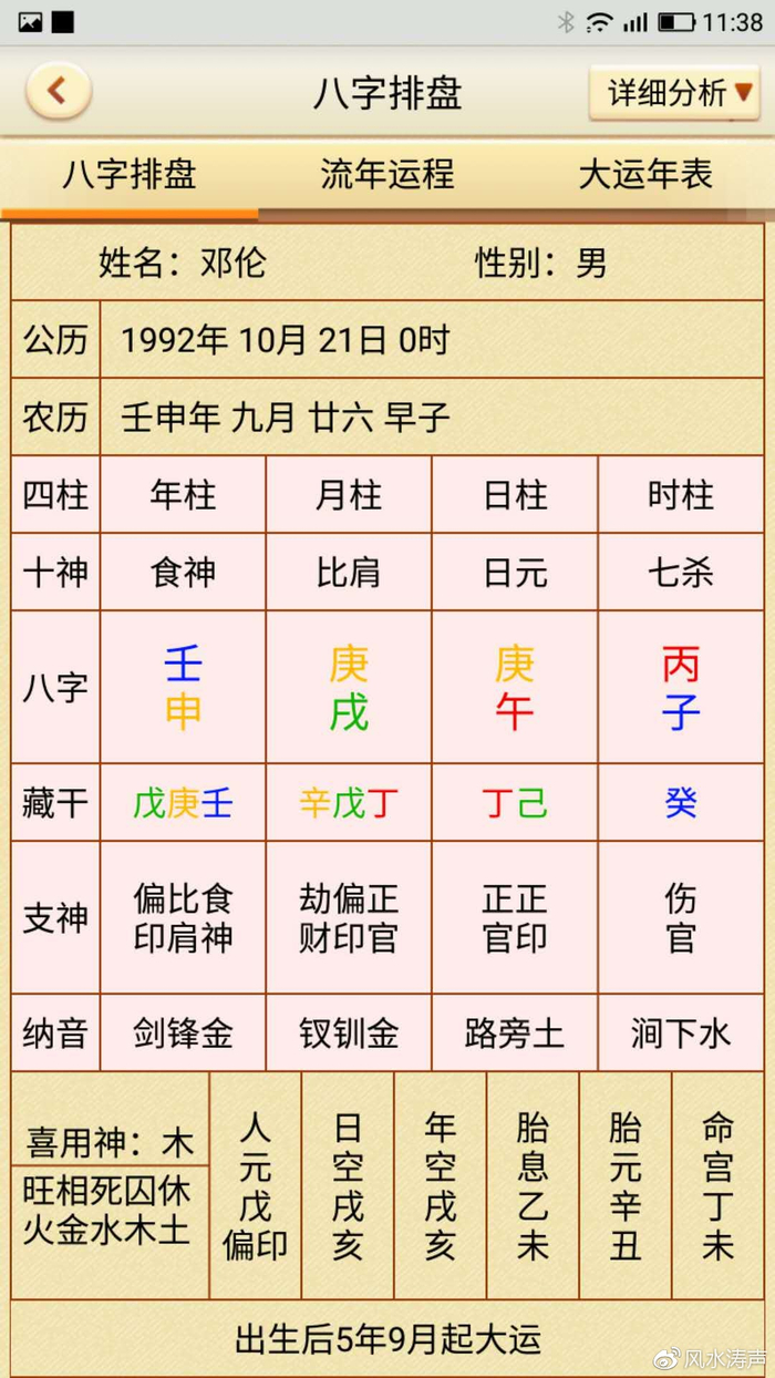 八字排盘学习