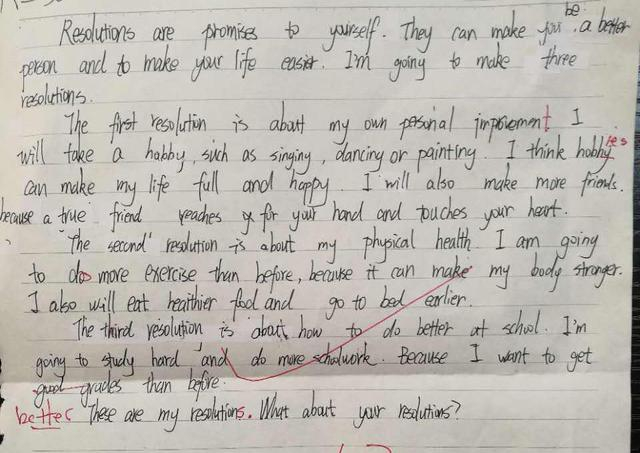 看看这些初中生用英文写的作文!让大学生情何以堪