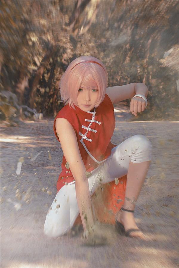 火影cosplay母女花, 佐良娜气质神似, 这样的小樱我想娶了她!