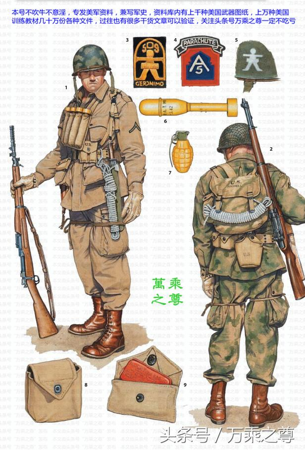 二战美国伞兵五花八门的重达上百斤的装备_新浪新闻
