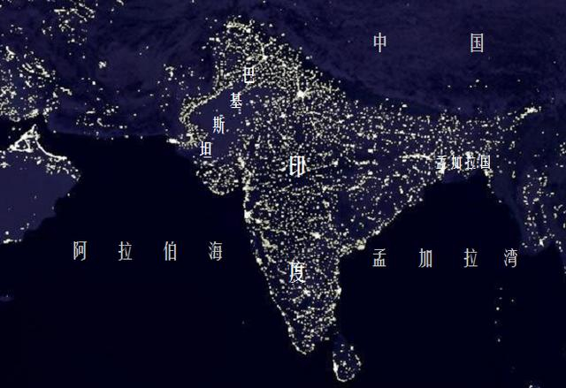 观察全球夜间灯光地图,看世界人口的分布特征_新浪新闻