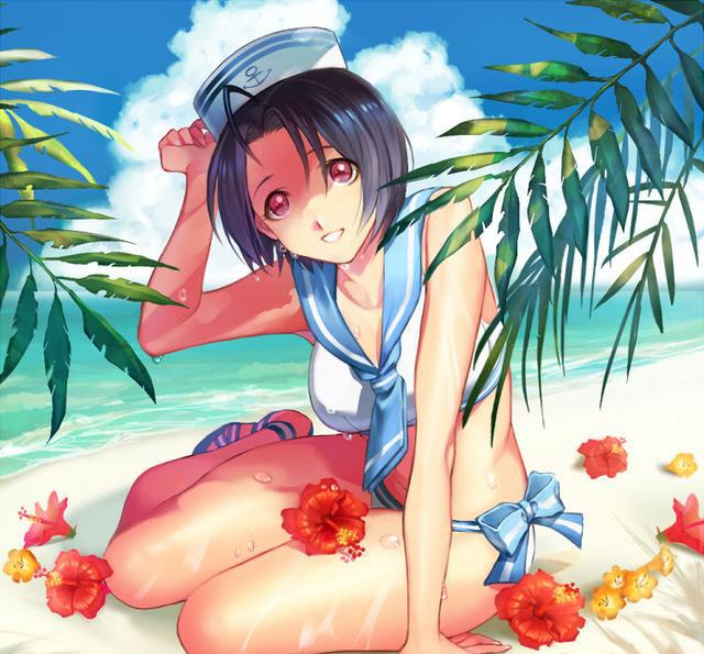 动漫美图水手服泳衣这是什么好可爱啊