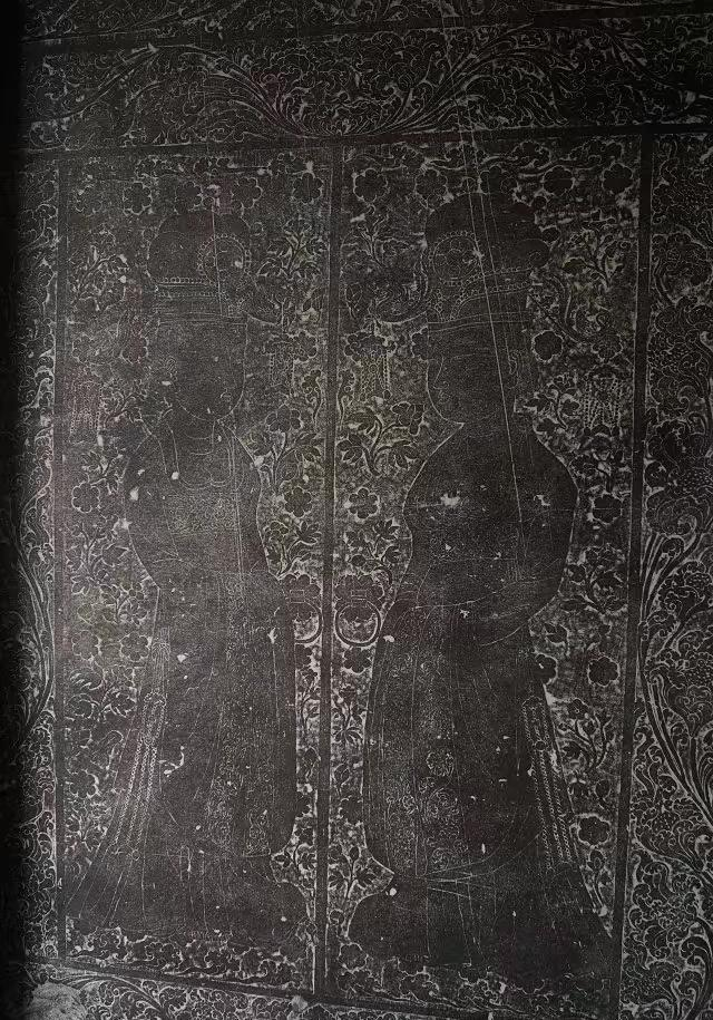 唐懿德太子墓石椁线刻画——戴步摇凤冠宫女|凤冠|太子|宫女|侍女|花瑞_新浪新闻