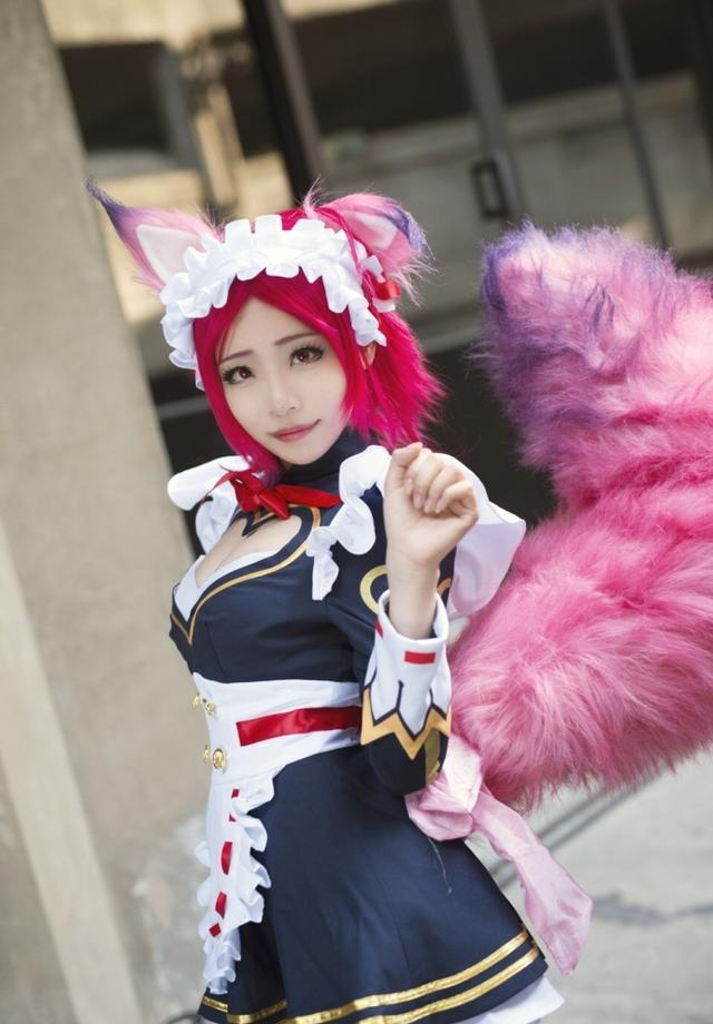 cosplay 王者荣耀之咖啡女仆装的妲己