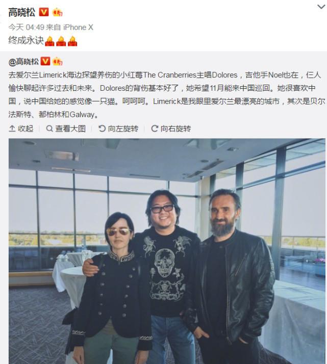 小红莓主唱桃乐丝丈夫图片